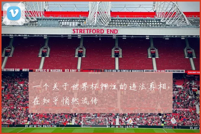 一个关于世界杯押注的违法真相，在知乎悄然流传