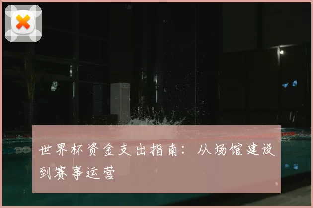 世界杯资金支出指南：从场馆建设到赛事运营