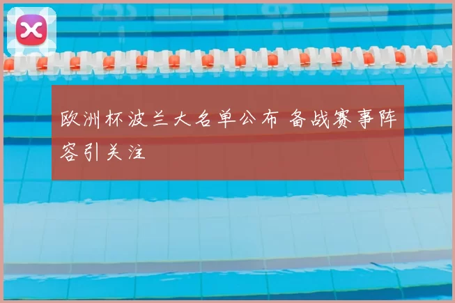 欧洲杯波兰大名单公布 备战赛事阵容引关注