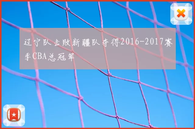 辽宁队击败新疆队夺得2016-2017赛季CBA总冠军