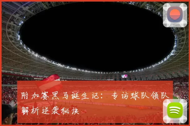 附加赛黑马诞生记：专访球队领队解析逆袭秘诀